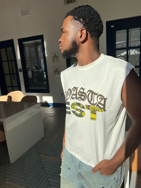 Sleeveless Boxy Fit T Shirt