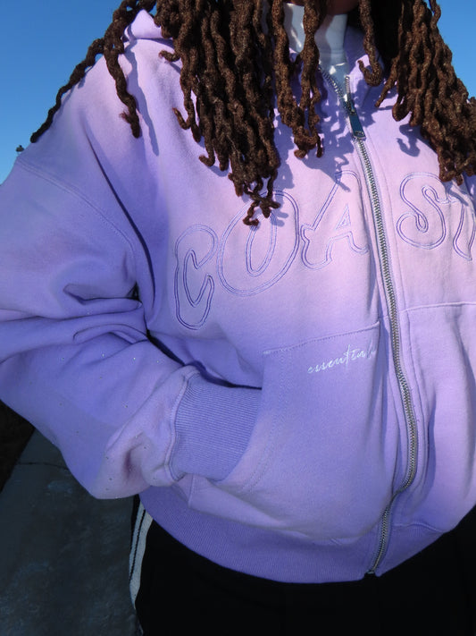 NEW “Purple Reign” Oversized Zip Up