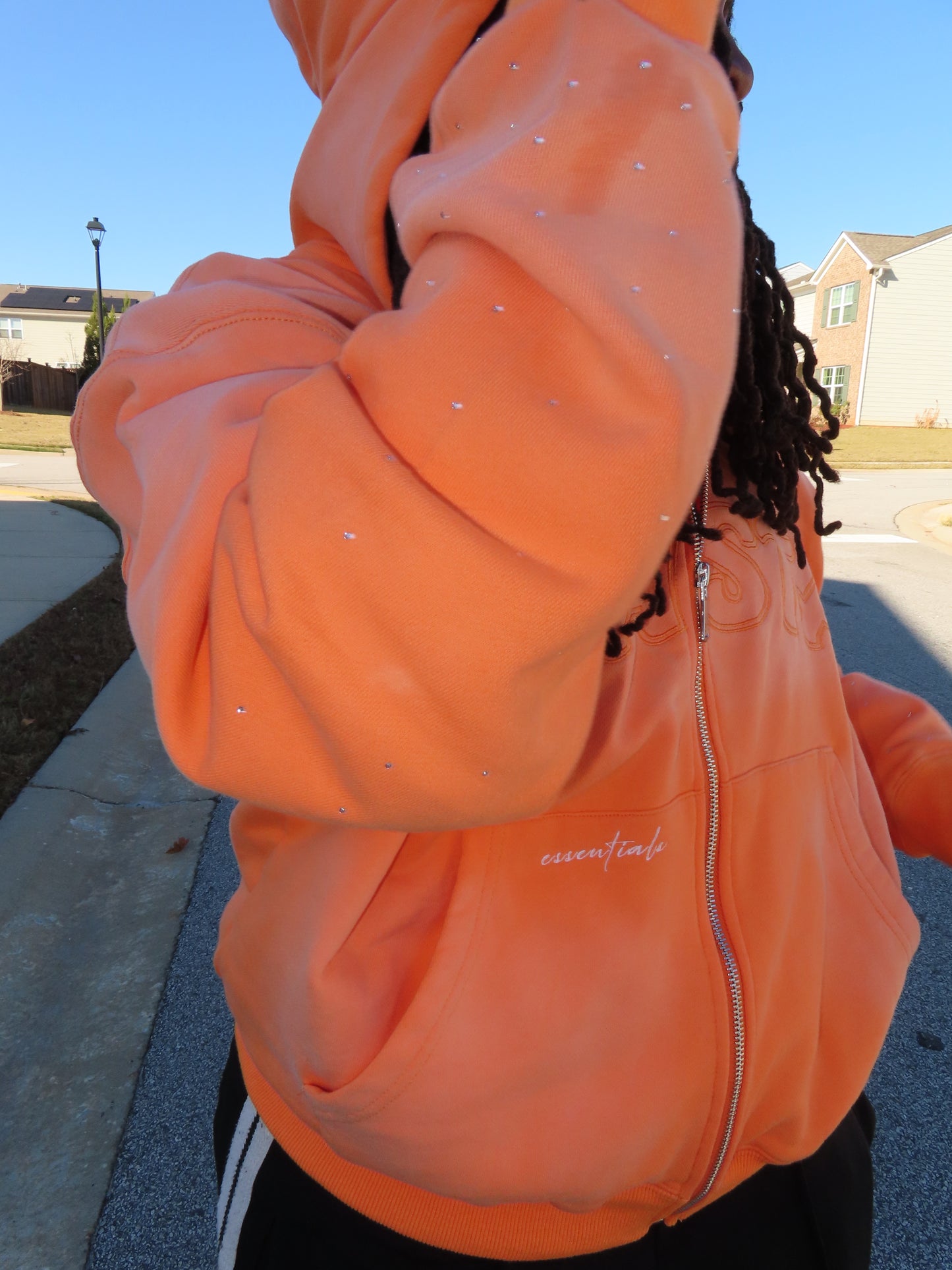 NEW “Orange Crush” Oversized Zip Up
